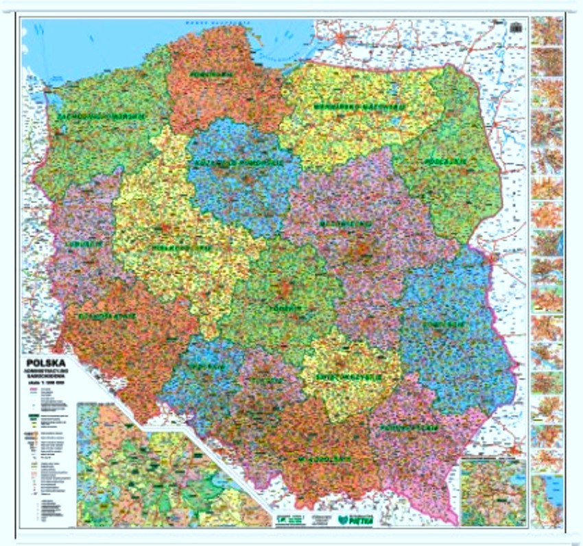 Mapa Polski Samochodowa